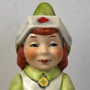 Goebel Co Boy Figurine MARTHE the NURSE Gnome W Germany 1982 Nurse Appreciation
